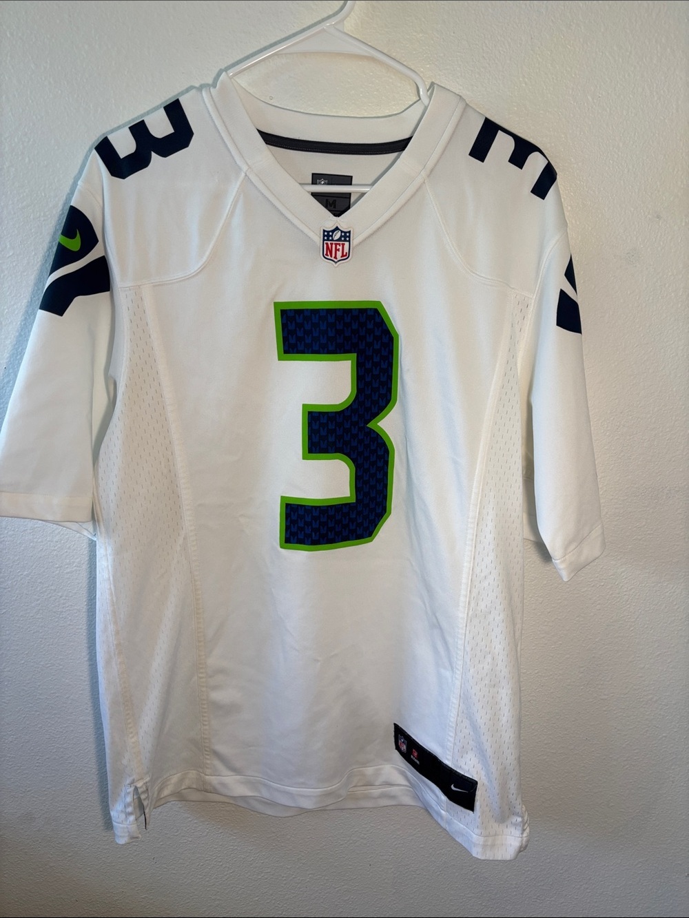 Nike Men’s White Seahawks #3 Football Jersey Wilson  -535sku